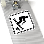 Snow Ski W Decal